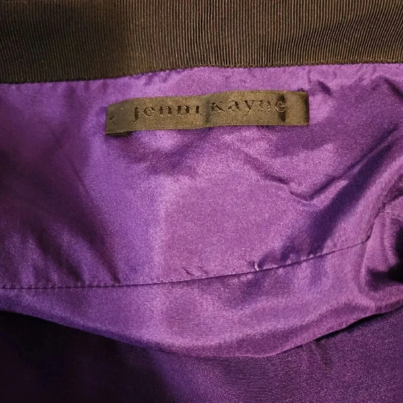 Jenni Kayne Strapless Mini Dress 100% Silk Purple Side Zip Size 4 - Picture 5 of 10